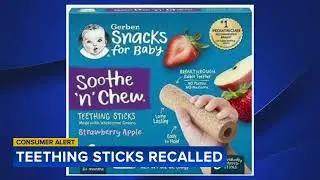 Gerber recalls baby teething sticks over possible choking hazard