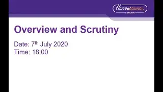 Overview and Scrutiny Committee - 7 July 2020