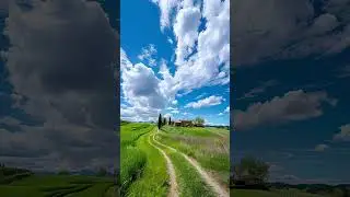 Lush Green Fields, Blue Skies, and a Beautiful Home | Tranquil Nature Scenery