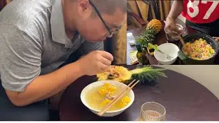 Cooking the most delicious pineapple rice for my Chinese husband for the first time