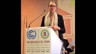 Katie Thomas Speaking at Oil Change International COP 22 Panel in Marrakech