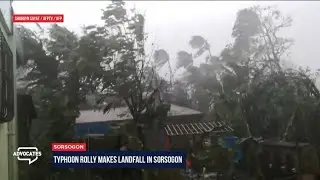 Typhoon Rolly Makes Landfall in Sorsogon