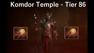 Diablo 4 - Endgame Fireball Sorcerer - (Komdor Temple Tier 86)