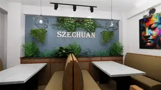 Szechuan Cafe Dining Hall Interior Design
