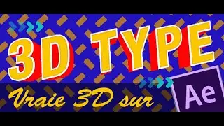 Typographie en 3D sur After Effects sans plugin