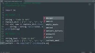 4 scripts to replace multiple character at once in Python | Python Examples | Python Coding Tutorial