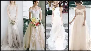 Modern two piece wedding dress, bridal custom design and ideas