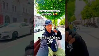 delivery workers in Romania condition right now 🚚🇷🇴 #shortvideo #subscribe #shorts