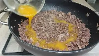 Savory Beef & Egg Skillet | Low carb gluten-free and so delicious!