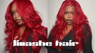 Red Hair Pre Colored Lace Frontal Wig Install ft Tinashe Hair
