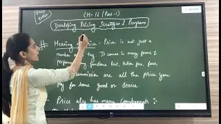CH  16| PART - 1|DEVELOPING PRICING STRATEGIES AND PROGRAMS| IBPS SO, NET COMMERCE, HPSC PGT COMMER