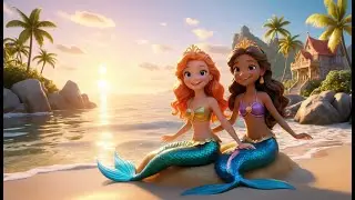Five Little Mermaids Splashing in the Sea | Fun Nursery Rhyme for Kids | Sing-Along Song