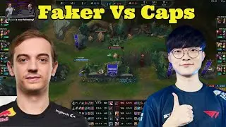 Faker Plays Perfectly Around Vision To SOLOKILL CAPS In Champions Queue!!