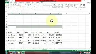 How to easily calculate profit sheet with ms excel.