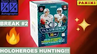 Can I Find The RARE HoloHeroes Card?!? | 2024 Panini Illusions Football Blaster Box Break #2