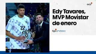 EDY TAVARES recibe el trofeo MVP MOVISTAR de enero | Liga Endesa 2022-23