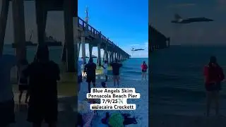 Blue Angels Skim Pensacola Beach Pier 7/9/25 ✈️