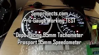Symprojects.com | Prosport 95mm SPEEDOMETER Gauge | TEST