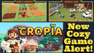 Cropia Chaos! First Time Farming, Fishing & Building a Village!☀️🌱