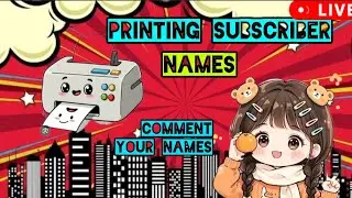 Siriksha craft is live/ subscriber names on printer 🖨️#trending#art#artlive#name#shotfeed
