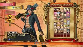 One piece burning blood all characters including dlc