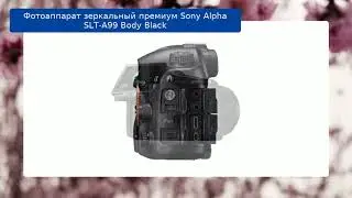 Фотоаппарат зеркальный премиум Sony Alpha SLT-A99 Body Black обзор и отзыв