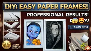 Paper frame 3D DIY | Paper frame tutorial | Shadow box diy | paper frame in sketch