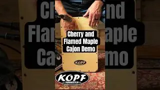 Cherry & Curly Maple Cajon Demo | Handcrafted Custom Drum