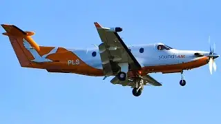 Pilatus PC-12 landing on grass runway at Omaka aerodrome!!!