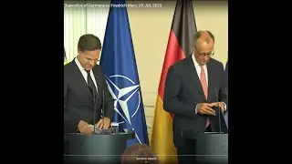 NATO Secretary General with the Chancellor of Germany 🇩🇪 Friedrich Merz