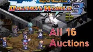 all 16 auctions: Collect Items You Don't Need | Digimon World 3
