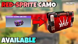 HOW TO GET RED SPRITE CAMO IN SEASON 7 AND AFTER IT&rsquo;S GONE THE RED SPRITE IS AVAILABLE CODM SEASON 7
