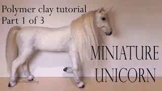 Polymer Clay Horse / Unicorn Tutorial Pt. 1 - (Head)