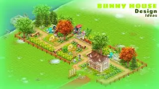 Bunny house farm design ideas in Hay Day #hayday 
