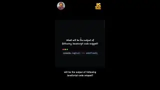 JavaScript Interview Trick 😵 | null === undefined ❌   #ytshorts #shorts