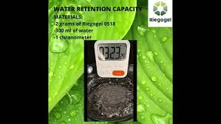 RIEGOGEL : WATER RETENTION CAPACITY