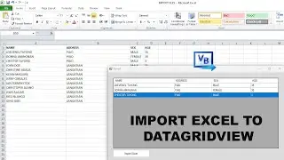 How to Import Excel Files to Datagridview in VB.Net | ChesterTECH