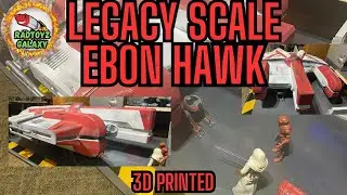 Напечатанный на 3D-принтере Legacy Scale Ebon Hawk по индивидуальному заказу и другие проекты!