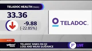 Teladoc stock tumbles on Q2 loss, weak guidance