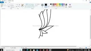 Lotus Drawing in Ms Paint 2 || KLD CLASSES
