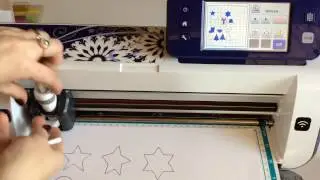 Рисование плоттером ScanNCut CM 900 от Brother. Новогодние открытки.