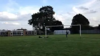 Tennis ball trick shot!