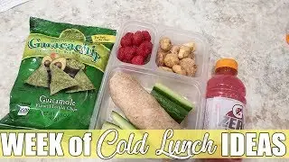 7 Days of Cold Lunches | On the Go Lunch Ideas | October 2019