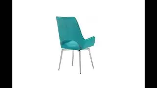 Global Furniture D4878 Turquiose Dining Chair - The Classy Home