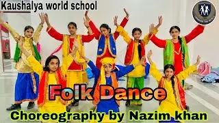 Folk Dance . Presenting Punjab #kws #school #new #dance 