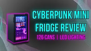 HCK 126 Can Beverage Refrigerator Review  Cyberpunk Mini Fridge for Gaming Rooms