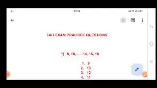 TAIT EXAM MATH REASONING PRACTICE QUESTIONS PAPER