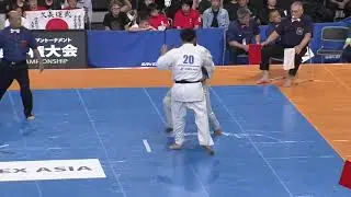 【新極真会】Court1 3rdRound4 man Rama Saini vs Shota Maeda The 12th World Karate Championship