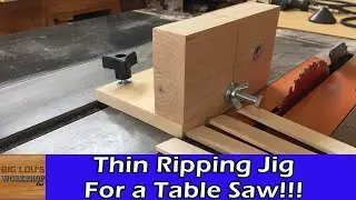 Thin Ripping Jig for a Table Saw
