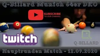 Mario He vs Marco Dorenburg - Q-Billard Munich 64er DKO 12.09.2020